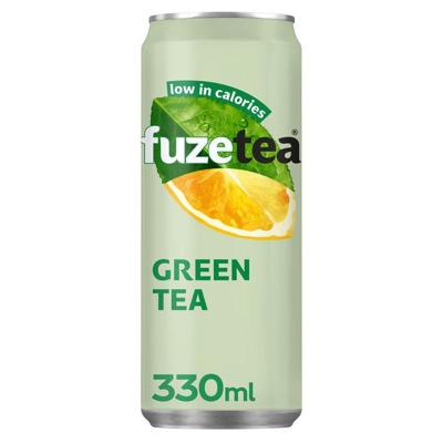Frisdrank fuze tea green blik 330ml