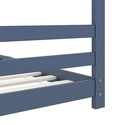Kinderbedframe massief grenenhout grijs 90x200 cm Kinderbedframe massief grenenhout grijs 90x200 cm