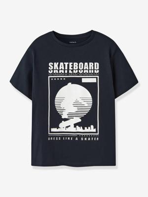 T-shirt jongen NAME IT Boxy-Fit blauw