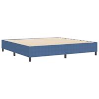 Boxspring bed Blauw 200 x 200 cm Katoenen stof - thumbnail