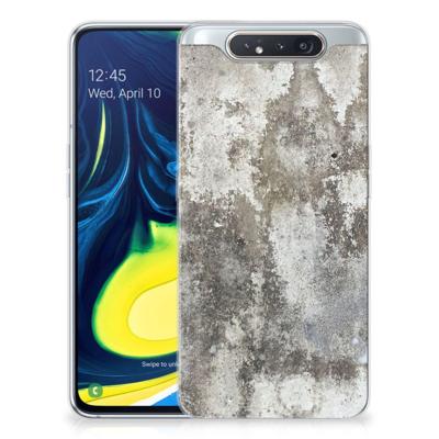 Samsung Galaxy A80 | TPU | Siliconen hoesje | Beton Print