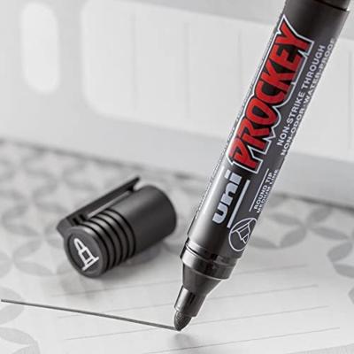 Uni-ball permanent marker Prockey PM-122, ronde punt, medium, etui van 4 stuks