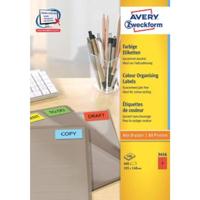 Etiket Avery Zweckform 3456 105x148mm A6 rood 400stuks - thumbnail