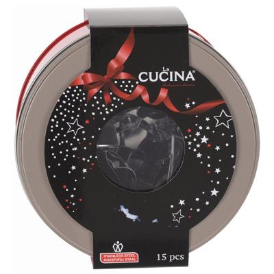 La Cucina Uitsteekvormset Kerst 16-delig La Cucina Uitsteekvormset Kerst 16-delig