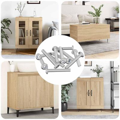 VidaXL Slotschroef effen 2514 pcs zilver staal