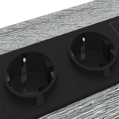 Nachtkastje met Oplaadstation Grijs sonoma Bewerkt hout