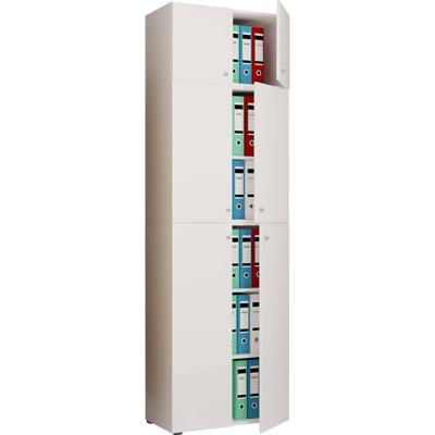 VCM Kast Lona (Draaideuren met opzetstuk, Wit, XXL)