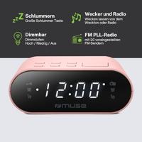 Muse FM wekkerradio, roze - thumbnail