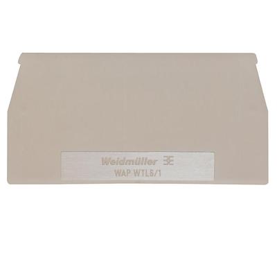 Afsluitplaat WAP WTL6/1 EN 1957710000 Beige Weidmüller 20 stuk(s)