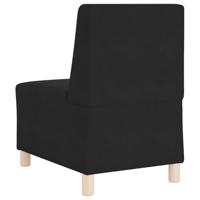 Sofa Stoel Zwart 55 x 74 x 82 cm Fluweel - thumbnail
