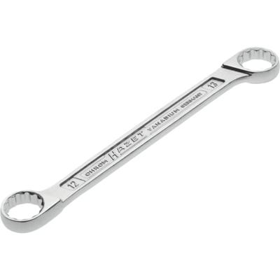 HAZET Dubbele ringsleutel 610N-12X13 · Buitentwaalfkant tractieprofiel · SW 12 x 13 mm