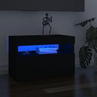 Tv-meubelen 2 st met LED-verlichting 60x35x40 cm zwart - thumbnail
