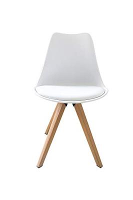 byLIVING 2 stoelen Kira (Wit/eiken)