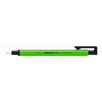 Tombow • precision eraser mono zero, refillable, round tip 2,3 mm diameter, neon green