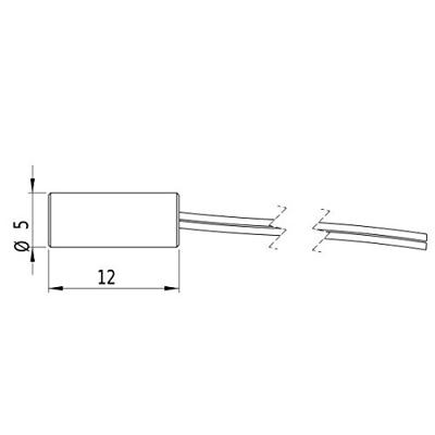 Picotronic Lasermodule Punt Rood 1 mW DI650-1-3(5x12)