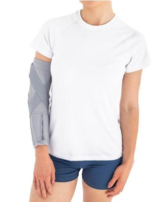 Reh4Mat Anti-strek Elleboogbrace - S - Grijs Reh4Mat Anti-strek Elleboogbrace - S - Grijs