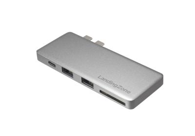 LandingZone USB Type-C Hub New Macbook Pro USB-C USB-A USB-C -Gen HDMI SD-kaart