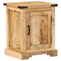 Nachtkastje 40x35x50 cm massief mangohout - thumbnail
