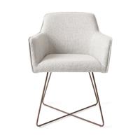 Jesper Home Eetkamerstoel 'Hofu' Cross Rose Gold, kleur Checkers Charm - thumbnail