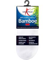 Lucovitaal Bamboe Enkelsokken Wit 39-42 - thumbnail