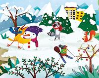 Clementoni Legpuzzel 4-in-1 seizoenen 20/60/100/180 stukjes - thumbnail