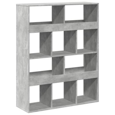 kamerscherm 100x33x125,5 cm bewerkt hout betongrijs - thumbnail