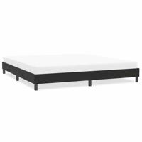Bedframe zonder matras 200x220 cm fluweel zwart - thumbnail