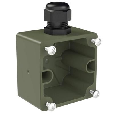 PC Electric 80168.u Afdekking PA6 Brons-groen (mat) IP68