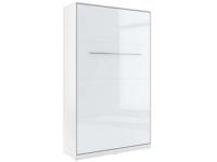 Opklapbed CONCEPTION 120x200 cm wit/hoogglans wit (verticaal) - thumbnail