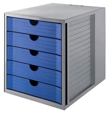 HAN SYSTEMBOX KARMA 14508-16 Ladebox Grijs DIN A4, DIN C4 Aantal lades: 5