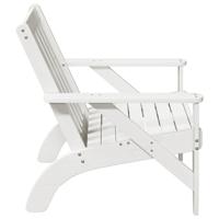 Tuinstoel Adirondack 75x77x77 cm massief grenenhout wit - thumbnail