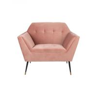 Dutchbone Fauteuil 'Kate', kleur Roze - thumbnail