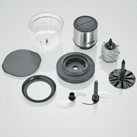 Severin KM3866 Universele Accu-Hakmolen Zwart/RVS - thumbnail