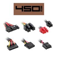 Sharkoon silentstorm sfx 450 bronze 450 watt voeding (zwart, 1x pcie) - thumbnail