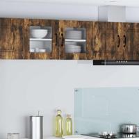 Keukenkast 2 pcs Gerookt eiken 40 x 31 x 40 cm Bewerkt hout - thumbnail