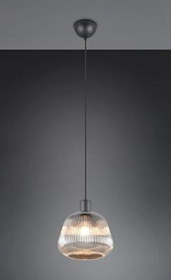 Trio HanglampTarifa met geribbeld glas - 362800132