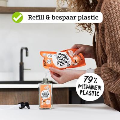 Marcel&apos;s Green Soap Handzeep sinaasappel & jasmijn 500ml navulzak - thumbnail