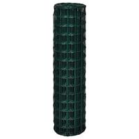 VidaXL Euro hek 25x1,5 m staal groen - thumbnail