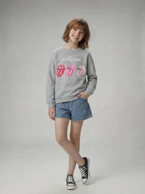 Denim short lichtblauw