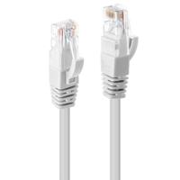 LINDY 48095 RJ45 Netwerkkabel, patchkabel CAT 6 U/UTP 5.00 m Wit Meerdradig, Verdraaid, Vergulde steekcontacten, Rond 1 stuk(s) - thumbnail