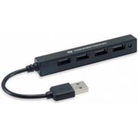 Conceptronic HUBBIES05B USB 2.0-hub 4 poorten Zwart - thumbnail