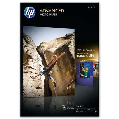 HP Advanced fotopapier ft A3, 250 g, pak van 20 vel, glanzend