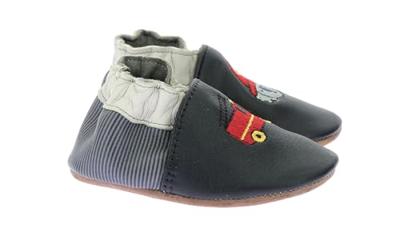 Zacht lederen babyslofjes Badge 974780 - ROBEEZ© marineblauw Zacht lederen babyslofjes Badge 974780 - ROBEEZ© marineblauw