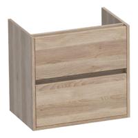 Brauer Adore - Onderkast Ondiep - 60 cm - met 2 Softclose Lades Greeploos en 1 Sifon Uitsparing - Sunlit - thumbnail