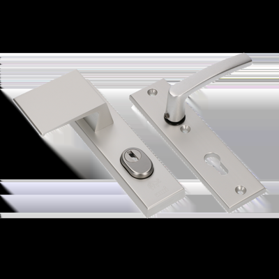 AMI Veiligheidsbeslag 193/15 Deurdikte 90/60 Li Kerntrek Kt55 Binnen Profielcilinder 55, Kruk 332 F1 Deurdikte 38/42 - 834306