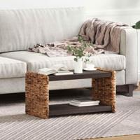 Bijzettafel Naturel 44.5 x 45 x 45 cm Massief Mahoniehout - thumbnail