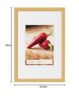 Walther Peppers houten fotolijst 21x29.7cm goud - thumbnail
