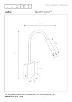 Lucide ALEC - Wandspot / Wandlamp - LED 3 StepDim - G9 - 1x3W 2700K - Inclusief omwisselbare ringen - Zwart - thumbnail