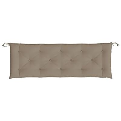 VidaXL Tuinbankkussens 2 st 150x50x7 cm oxford stof taupe