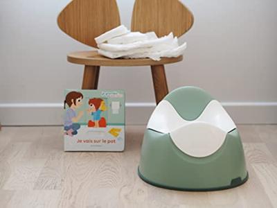 Ergonomisch toiletpotje voor baby's BEABA saliegroen - thumbnail